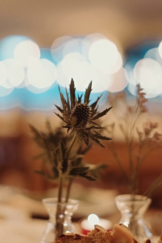 sustainable wedding florist design at Dunglass